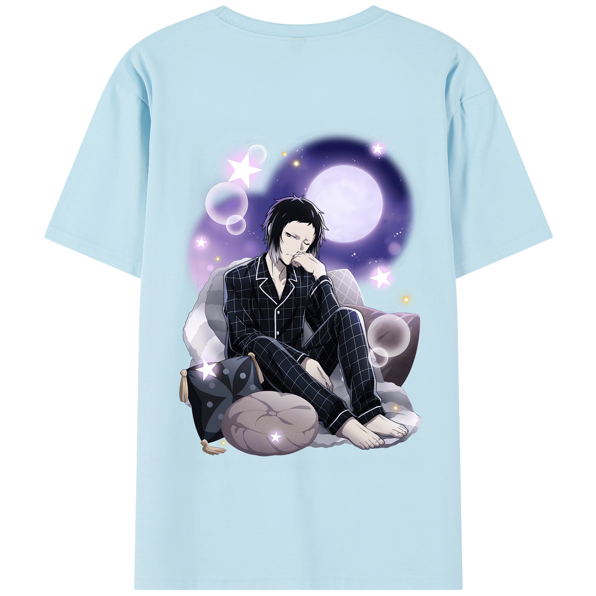 （画像用） 文豪ストレイドッグス Bungo Stray Dogs 綿100％半袖Tシャツ（背面プリント）